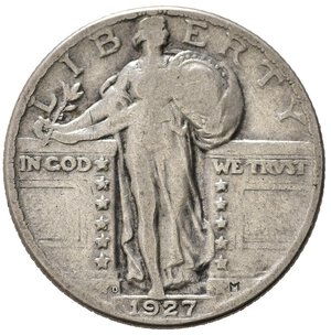 reverse: STATI UNITI. 1/4 Dollar 1927 D 