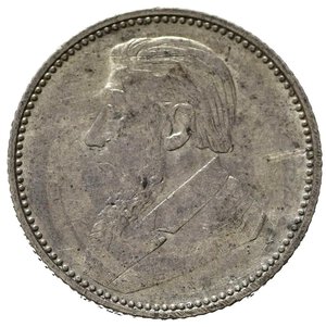 obverse: SUD AFRICA. Z.A.R. 6 Pence 1897. Ag. Km 4. BB+
