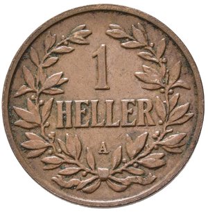 reverse: AFRICA ORIENTALE TEDESCA. 1 Heller 1905 A. BB+
