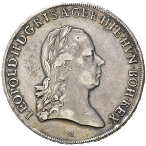 obverse: MILANO. Leopoldo II d Asburgo - Lorena (1790-1792). Crocione 1792. Ag (29,43 g). MIR 464/2. qBB