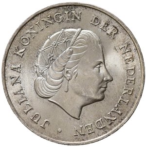 obverse: ANTILLE OLANDESI. 2 1/2 Gulden 1964. Ag. KM7. FDC