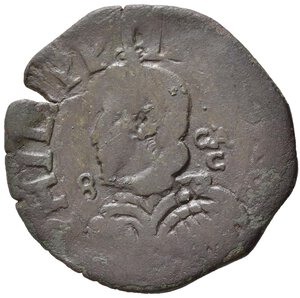 obverse: NAPOLI. Fiilippo IV di Spagna (1621-1665). Tornese. Cu (4,63 g). MB+