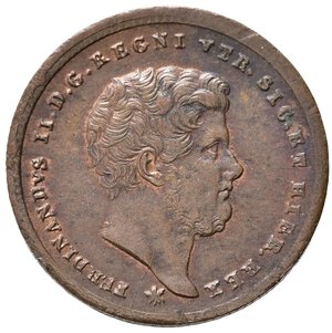 obverse: NAPOLI. Ferdinando II di Borbone (1830-1859). 2 Tornesi 1858. Gig. 262 NC. qFDC