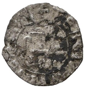 reverse: PALERMO. Guglielmo II (1166-1189). Terzo di apuliense Ag (0,55 g). Palmizio con datteri - R/iscrizione cufica. MIR 440; Sp.112/113. RR. BB