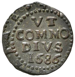 reverse: PALERMO. Carlo II (1665-1700). Grano 1686 sigle RC. AE (2,74 g). MIR 487/2. qSPL