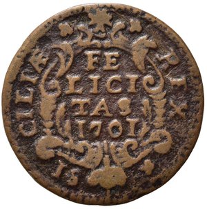 reverse: PALERMO. Filippo V (1701-1713). Grano 1701. BB