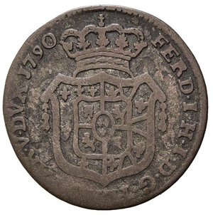 reverse: PIACENZA. Ferdinando I di Borbone (1765-1802). 10 soldi 1790. Mi. MIR 1190/6. MB