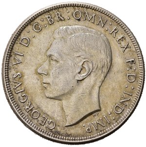obverse: AUSTRALIA. Giorgio VI. Crown 1937. Ag. SPL+