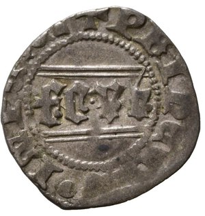 reverse: SAVOIA. Ludovico (1440-1465). Quarto I tipo. Mi (1,27 g). D/Croce sabauda. R/FERT con caratteri gotici. MIR 167. BB