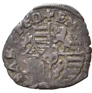 obverse: SAVOIA. Emanuele Filiberto Duca (1553-1580). Soldo 1576 T - III tipo. Mi (1,34 g). MIR 535b. BB