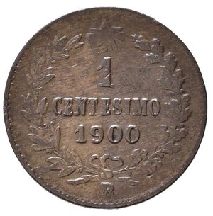 reverse: Regno d Italia. Umberto I. Roma. 1 centesimo 1900. BB