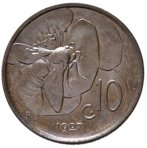 reverse: Regno d Italia. Vittorio Emanuele III (1900-1943). 10 centesimi 1927 