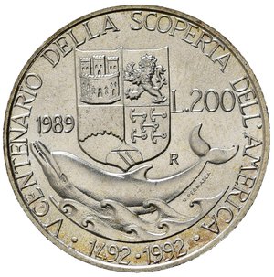 reverse: Repubblica Italiana. 200 Lire 1989 