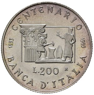 reverse: Repubblica Italiana. 200 Lire 1993 