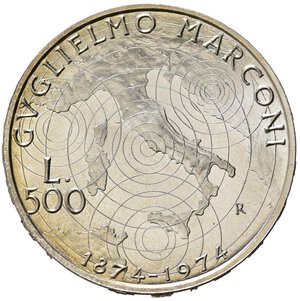 reverse: Repubblica Italiana. 500 Lire 1974 