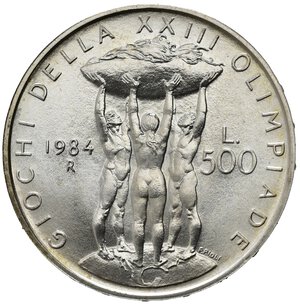 reverse: Repubblica Italiana. 500 Lire 1984 