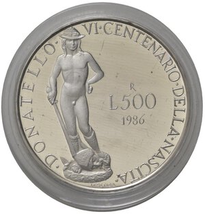 reverse: Repubblica Italiana. 500 Lire 1986 