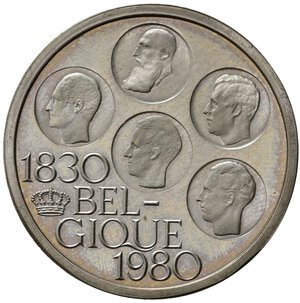 obverse: BELGIO. 500 Francs 1980. Ag. FDC