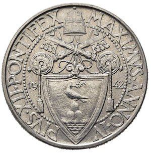 reverse: VATICANO. Pio XII. 2 lire 1942. qFDC