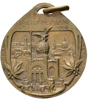 reverse: Medaglie Italiane. Medaglia Ricordo Esposizione Milano 1906. Fratelli Branca. AE (8,51 g). SPL