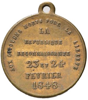 reverse: Medaglie mondiali. Francia. Medaglia 1848. AE (4,41 g). SPL