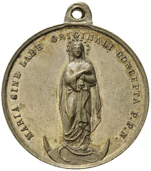reverse: Medaglie Papali. Pio IX (1846-1870). Roma. Medaglia AE argentato (13,90 g). qFDC
