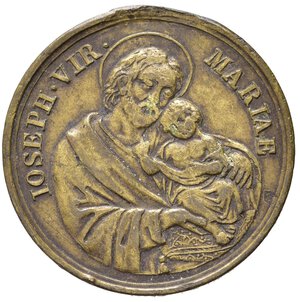 reverse: Medaglie Papali. Pio IX (1846-1870). Roma. Medaglia con San Giuseppe anno XXIV. AE dorato (3,76 g). MB