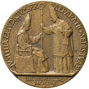 reverse: Medaglie papali. Pio XII (1939-1958). Medaglia XXV anniversario consacrazione espiscopale  1942 AE (17,28 g - 36,3 mm) opus Mistruzzi. SPL