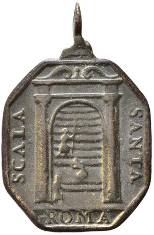 reverse: Medaglie religiose. Medaglia votiva Roma Giubileo 1700. Scala Santa. AE (4,03 g). BB