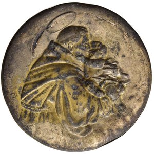 reverse: Medaglie Religiose. Placchetta uniface con San Giuseppe e il Bambinello. AE (3,38 g - 40 mm). BB+