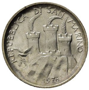 obverse: Repubblica di San Marino. AR Lire 500 1976 (29,1mm, 11gr) SPL