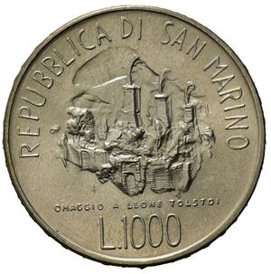 reverse: Repubblica di San Marino. AR Lire 1000 1828 – 1978 (31,5mm, 14,68gr) SPL