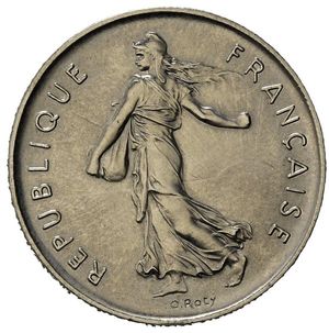 obverse: Francia. AR 5 Francs 1973 (28,8mm, 10,09gr) SPL