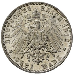 reverse: Germania Bavaria. Otto Koenig Von Bayern. AR 3 Marchi 1912. SPL+