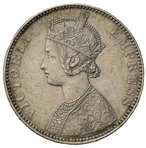 obverse: India. Victoria (1837-1901) . AR 1 Rupee 1893. qSPL