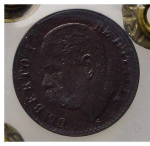 obverse: Italia. Regno d  Italia. Umberto I (1878-1900). 1 Cent 1900. Parzialmente rigato. FDC RR.
