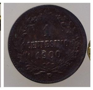 reverse: Italia. Regno d  Italia. Umberto I (1878-1900). 1 Cent 1900. Parzialmente rigato. FDC RR.