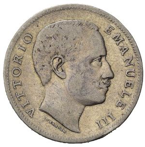 obverse: Italia. Regno d Italia . Vittorio Emanuele III (1900 – 1946) AR 1 Lira 1902. MB