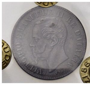 obverse: Italia. Regno D Italia.Vittorio Emanuele II (1861-1878). 2 Cent. 1862. M CU. N Zecca più grande. Montenegro 256 B. BB 