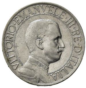 obverse: Italia. Regno d Italia . Vittorio Emanuele III (1900 – 1946). AR 1 Lira 1912. BB+