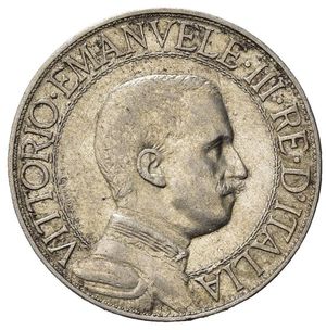 obverse: Italia. Regno d Italia . Vittorio Emanuele III (1900 – 1946). AR 1 Lira 1913. qSPL