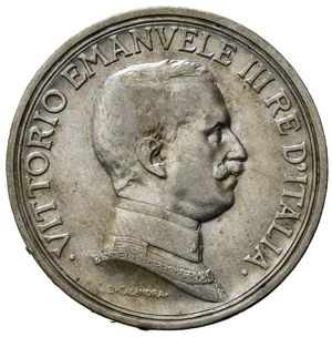obverse: Italia. Regno d Italia . Vittorio Emanuele III (1900 – 1946). AR 2 Lire 1915. qSPL