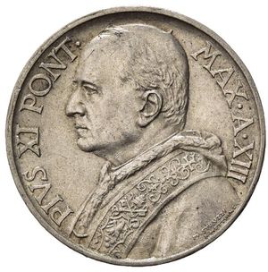 obverse: Stato Pontificio. Città del Vaticano. Pio XI (1929-1938). AR 10 lire 1934. qSPL