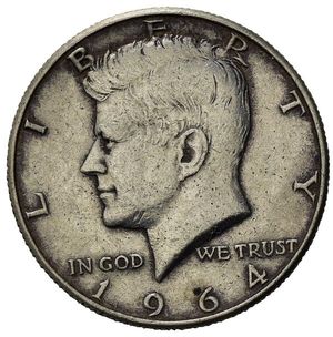 obverse: Stati Uniti. Kennedy, AR Mezzo Dollaro 1964 (30,4mm, 12,67gr) qSPL