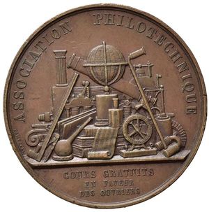 obverse: Belgio. Medaglia in AE  Scienze e Arte Applicata al Commercio e l  Industria 1862. BB+