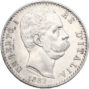 obverse: Umberto I (1878-1900).. 2 lire 1882
