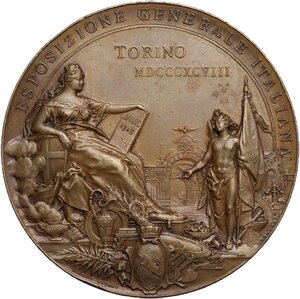 reverse: Umberto I (1878-1900). Medaglia 1898 per il cinquantenario dello Statuto Albertino