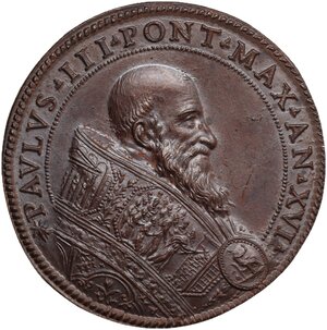 obverse: Paolo III (1534-1549), Alessandro Farnese. Medaglia A. XIV