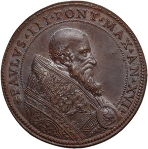 obverse: Paolo III (1534-1549), Alessandro Farnese. Medaglia A. XVI