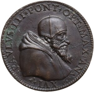 obverse: Paolo III (1534-1559), Alessandro Farnese. Medaglia A. XVI